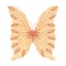 Orange butterfly embroidery artwork design for clothing