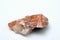 Orange calcite stone mineral