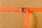 Orange cam buckle strap