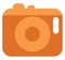 Orange camera, icon