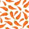 Orange carrot pattern on pastel background made of photography, top view. Raw vegetables, ugly food concept, flatlay