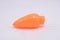 Orange carrot vegetable plastic toy played by kids