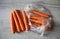 Orange carrots in various sizes, just carrot pictures