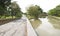 Orange cement bridge in Chatuchak park