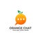 Orange Chat design Illustration Vector Template