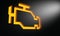 Orange Check Engine Indicator Dash Light