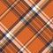 Orange check plaid seamless pattern