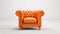 orange Chesterfield chair