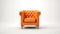 orange Chesterfield chair