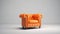 orange Chesterfield chair