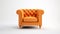 orange Chesterfield chair