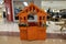 Orange Children Hut For Play At Shopping Center