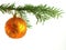 Orange Christmas bauble