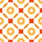 Orange circles seamless pattern