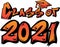 Orange Class of 2021 Graffiti Tag Design