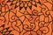 Orange cloth pattern