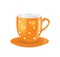 Orange coffee cup