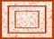 Orange color borders with sprinkle texture