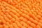 Orange color microfiber cleaning cloth material, closeup