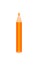 Orange color wooden pencil.