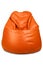 Orange colored bean bag