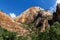 Orange colored rocks with blue sky, Utah