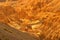 Orange colourful rocks and stones - moonland, mountains , ladakh, Leh, Jammu Kashmir, India