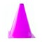 Orange cone, road barrier isolated on a white background
