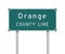 Orange County Line road sign