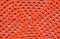 Orange crochet napkin