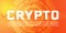 Orange crypto market abstract background design