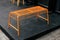 Orange decorative grid bench