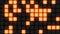 Orange Disco nightclub dance floor wall glowing light grid background vj loop