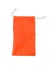 Orange drawstring bag isolated on a white background,Clipping path Included