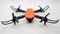 Orange drone with camera