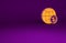 Orange Earth globe with dollar symbol icon isolated on purple background. World or Earth sign. Global internet symbol