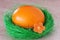 Orange Easter egg