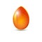 Orange Easter egg, vector