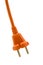 Orange electric plug