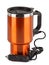 Orange electric thermos mug for auto lighter