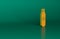 Orange Electronic cigarette icon isolated on green background. Vape smoking tool. Vaporizer Device. Minimalism concept