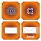 Orange Email Buttons