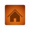 orange emblem house icon