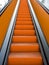 Orange escalator