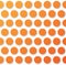 Orange fading uniform polka dot pattern, vector illustration