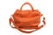 Orange female bag isolated