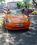 orange Fiat Barchetta circa 1998 sporty stylish roadster convert