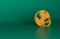 Orange Financial growth increase icon isolated on green background. Increasing revenue. Minimalism concept. 3D render