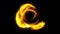 orange fire flame circle effect animation