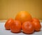 Orange and Five Mandarins